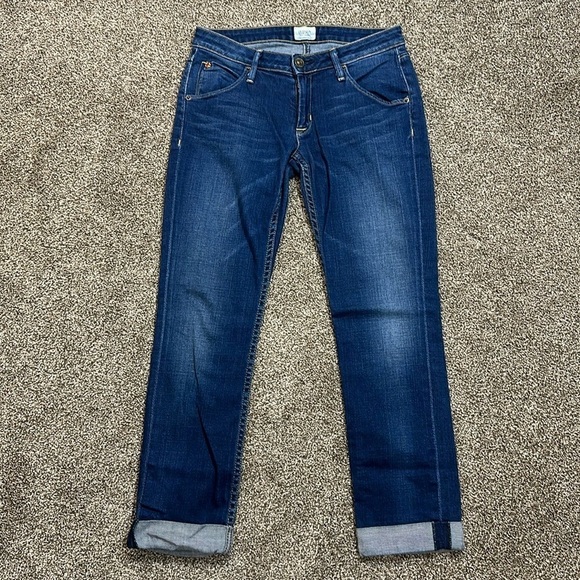 Hudson jeans mid low rise cuffed ankle straight leg size 26 - Picture 2 of 12